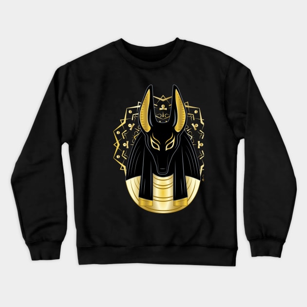 Anubis Crewneck Sweatshirt by HagalArt